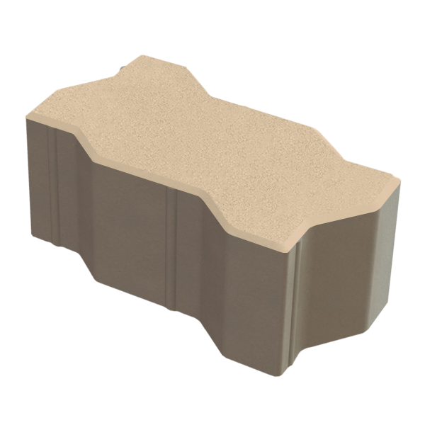 Зигзаг (Волна) 222x109,5x100  Палевый б/ц, ч/п