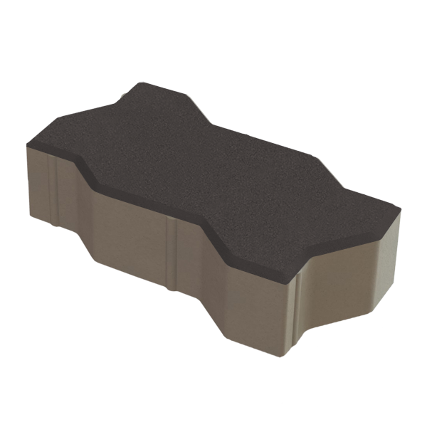 Зигзаг (Волна) 222х109,5Х60 Черный с/ц, ч/п
