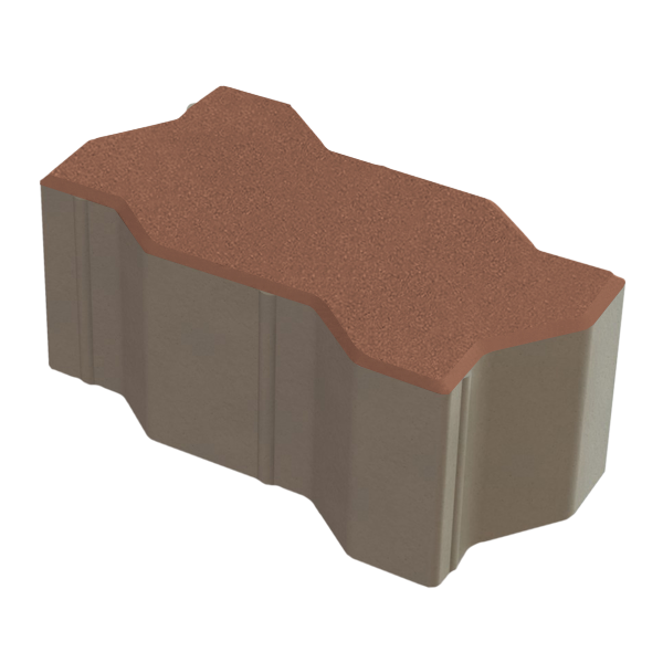 Зигзаг (Волна) 222x109,5x100 Коричневый б/ц, ч/п