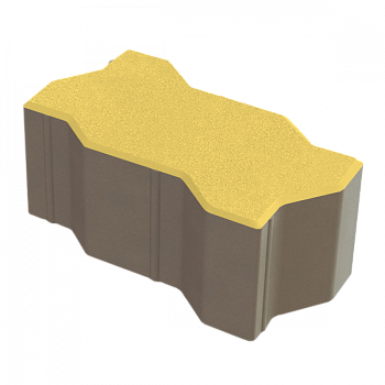 Зигзаг (Волна) 222x109,5x100  Желтый б/ц, ч/п
