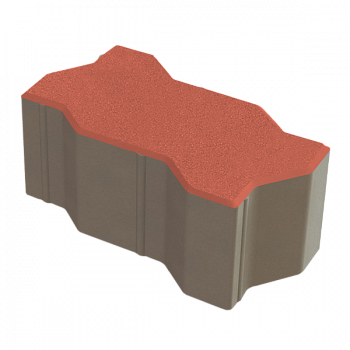 Зигзаг (Волна) 222x109,5x100  Красный б/ц, ч/п
