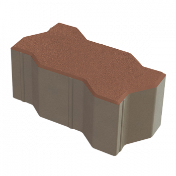 Зигзаг (Волна) 222x109,5x100 Коричневый б/ц, ч/п